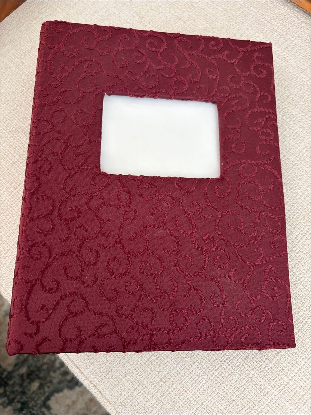 Textured Burgundy Photo album